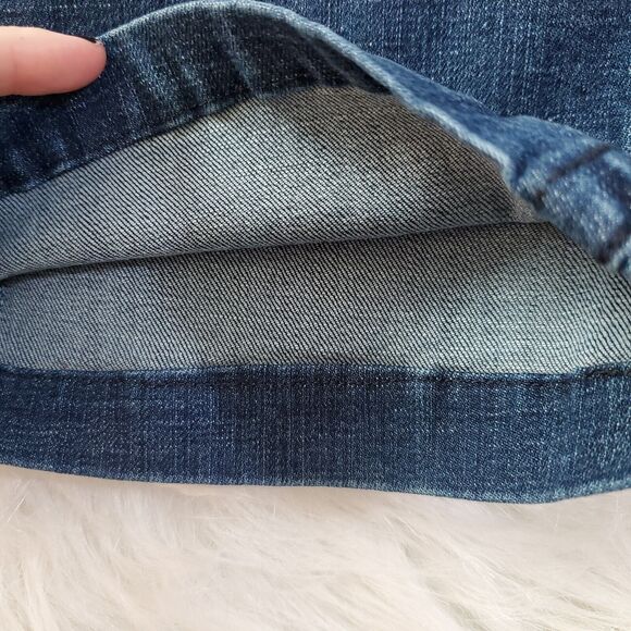 Lee Slender Secret Jeans Size 14S Velour Pockets Lower Waist Boot Cut Stretch - Picture 11 of 12